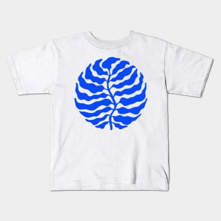 Wild Ferns: Ultramarine Blue Edition Art Print | Mid-Century Edition Kids T-Shirt
